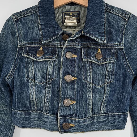 Ralph Lauren Polo Goods Denim Crop Jacket 4/4T - Picture 2 of 6